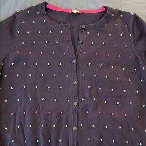 Talbots Navy and multiple color Sweater